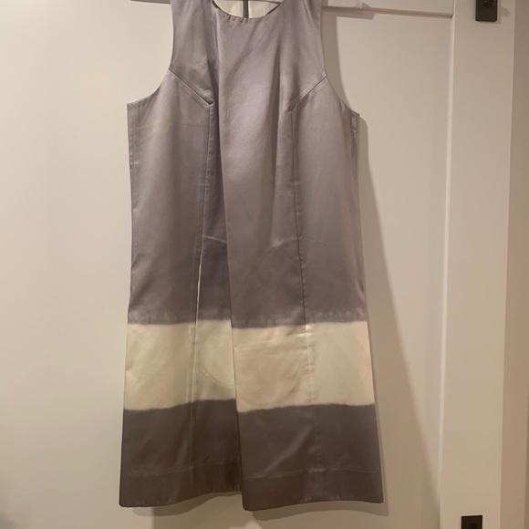 Silk/cotton racer back dress - Picture 2 of 2